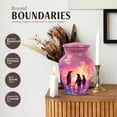 thumbnail image 3 of JAGASY Penguin Memorial Urn for Ashes Adult Male, Pink Small Urns for Ashes Keepsake, Snowy Glacier Decorative Urns for Couple, Icy Water Cremation Urn for Husband & Wife, (3 Inch), 3 of 7