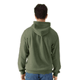 thumbnail image 3 of Gildan Softstyle Full-Zip Hooded Sweatshirt, Men's Fleece Pullover Military Green Hoodie, S, 3 of 5