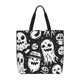 thumbnail image 1 of Easygdp Black White Spooky Ghosts Bolsa Tote para Mujer, Bolso de Hombro para Trabajo, Playa, Viajes, Compras y Supermercado, 1 of 7