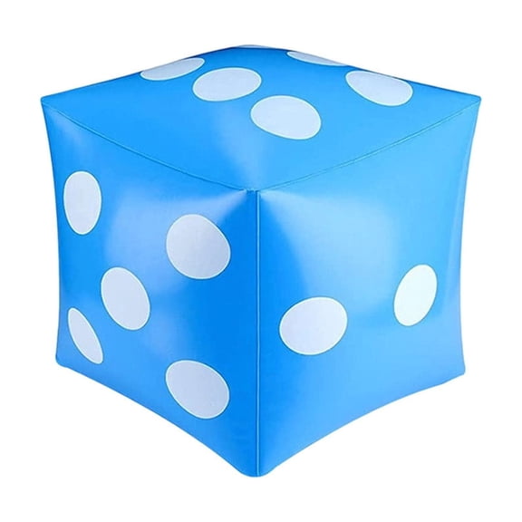 Dpityserensio Inflatable Giant Dice PVC Giant Number Cube for Outdoor Games 11.8in Fun Interactive Prop for Birthday Pool Beach Activities