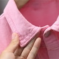 thumbnail image 5 of EnJoCho Toddler Denim Jacket for Boys Girls Long Sleeve Lapel Cardigan Fall Spring Jackets Casual with Pocket Top Clothes Girls Long Sleeve Denim Coat Back-To-School, 5 of 9