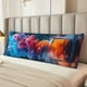 thumbnail image 2 of Fotbe Modern Art Red And Blue Colors Funda para Almohada Corporal con Diseño, Funda de Microfibra Ultrasuave de 20x54 Pulgadas, Ropa de Cama Elegante, 2 of 7