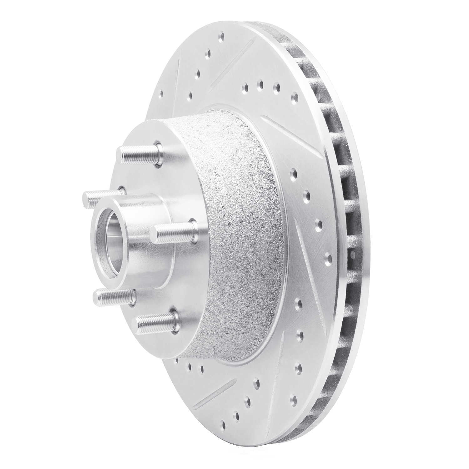 Dynamic Friction Company 631-54006L DFC Brake Rotor - Drilled And Slotted - Silver