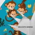 thumbnail image 4 of Balery Monkeys Swinging from Palms Pattern Tapestry 60x51 Inches - Large Wall Hanging Tapestry for Bedroom, Living Room, Dorm Decor - Artistic and Aesthetic Room Decor, 4 of 9