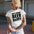 thumbnail image 2 of Don't Worry, Beer Happy, Drinker or Drinking Pun, Baby Blue T-Shirt, Small, 2 of 5