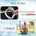 thumbnail image 3 of Enfriadores de hielo reutilizables Padutson con tubo de refrigeración para cuello, 2 unidades, color negro, 3 of 7