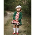 thumbnail image 4 of Jefferies Socks Girls Socks, 2 Pack Knee-High Pom Pom Bow Rib Cotton, Sizes S-L, 4 of 5