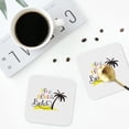 thumbnail image 5 of Disketp Let'S Go Beach Funny Coasters,6 Pcs Leather Coasters With Holder, Perfect Housewarming Hostess Gifts,Protect Furniture From Water Marks Scratch And Damage, 5 of 9