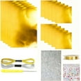 thumbnail image 1 of Metal Embossing Art Kit – Premium Foil Paper Craft Set, Decorative Metal Sheet Embossing Tools,Decorative M-etal Sheet E-mbossing Tools, Silver Shimmer Gold Crafting Accessory, for Scrapbookin, 1 of 9