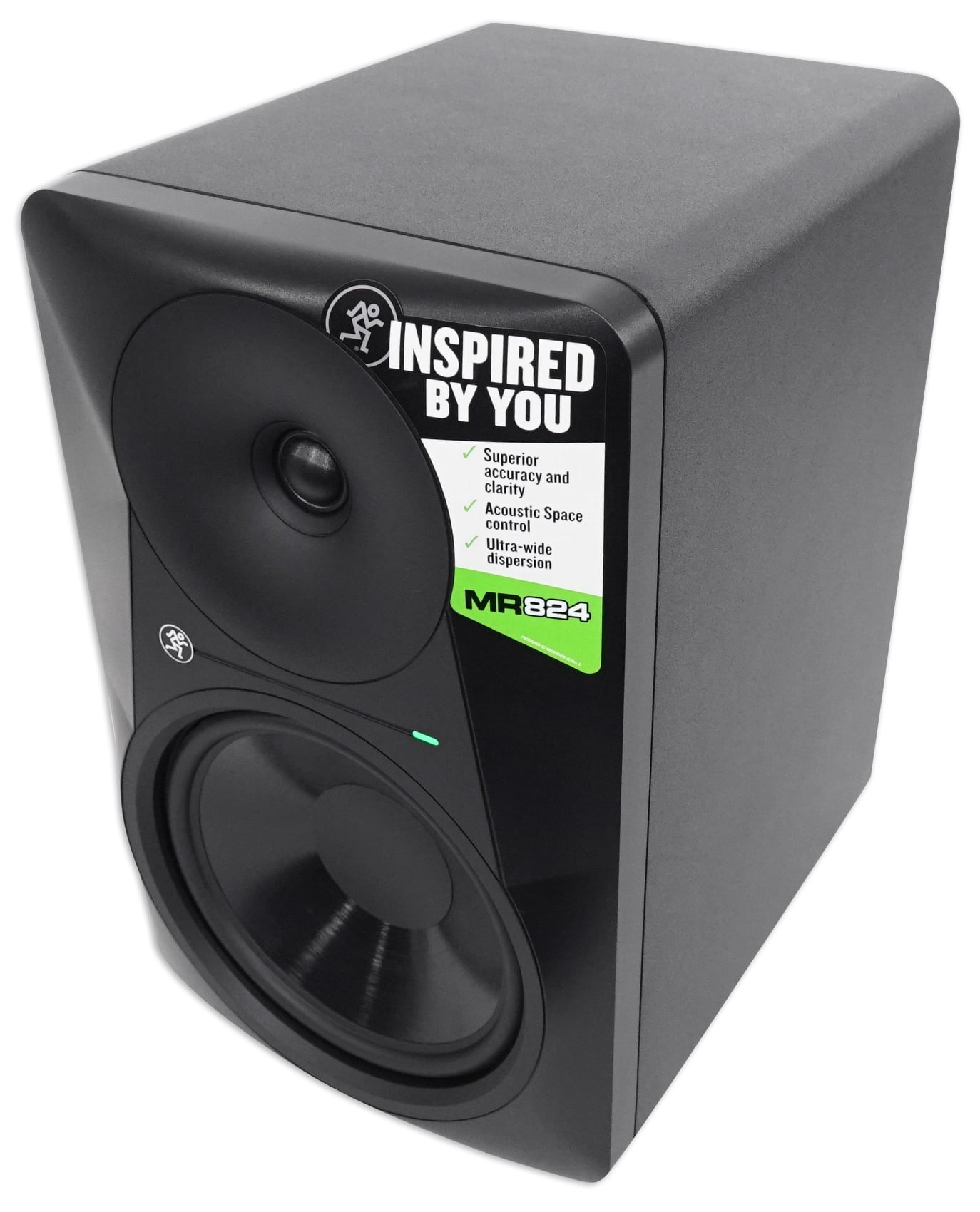 Mackie MR824 8” 85w Powered Studio Monitor Class A/B Bi-Amp Speaker+Headphones