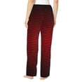 thumbnail image 3 of Daiia Red Geometric Women's Sleep Pant with Pockets and Drawstring,Pajama Pants-Large, 3 of 9