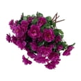 thumbnail image 1 of 4 manojos de flores artificiales de seda sintética, rododendros, decoración reutilizable. Púrpura, 1 of 9