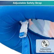 Aqua SwimSchool Inflatable Tot Trainer Pool Float with Adjustable Strap, Ages 2-4, 25-37 lbs, Blue