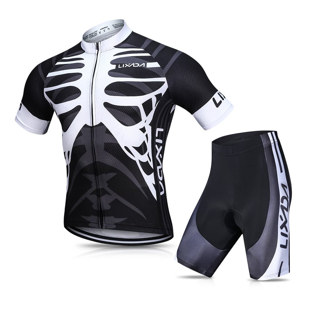 Mens Short/Long Sleeve Cycling Jersey Bike Jerseys Cycle Biking Shirt with Quick Dry Breathable Fabric 