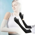 thumbnail image 2 of Ice Silk Sunscreen Sleeves and Gloves Set for Outdoor Activities Breathable Arm Cool Full Finger Cycling Gear with Non- Features for Enhanced Comfort, 2 of 6
