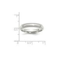 thumbnail image 2 of Ladies or Mens Comfort Fit 4mm Milgrain Wedding Band Ring in Sterling Silver for Women, 2 of 4