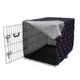 thumbnail image 3 of Vodka Soda Dog Crate Cover, Repetitive Martini Glasses Cocktails Polygonal Pattern, Easy to Use Pet Kennel Cover Small Dogs Puppies Kittens, 7 Sizes, Quartz Pale Fuchsia, by Ambesonne, 3 of 6