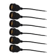 thumbnail image 4 of Kearding Adaptador de enchufe 6x para lámpara - Amplio rango de voltaje y bajo costo de mantenimiento Soporte de lámpara impermeable negro Type2 NO2, 4 of 6