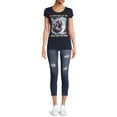 thumbnail image 2 of Stars and Moon Women's Short Sleeve Graphic Tee, 2 of 5