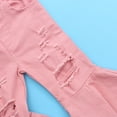 thumbnail image 5 of Toddler Little Kid Girls Denim Jeans Wide Leg Bell Bottom Flare Pants, 5 of 6