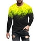 thumbnail image 2 of Blusas y camisas de manga larga con cuello redondo para hombre, blusa informal de manga larga con cuello redondo y estampado., 2 of 3