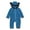 Blue, variant on Odeerbi Baby Boy Girl Clothes Toddler Jumpsuit Outfit Winter Bear Zipper Hooded One-piece Romper Set Blue