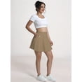 thumbnail image 5 of Women'S High Waisted Pleated Mini Skirt A-Line Tennis & School Skirt Khaki L, 5 of 9