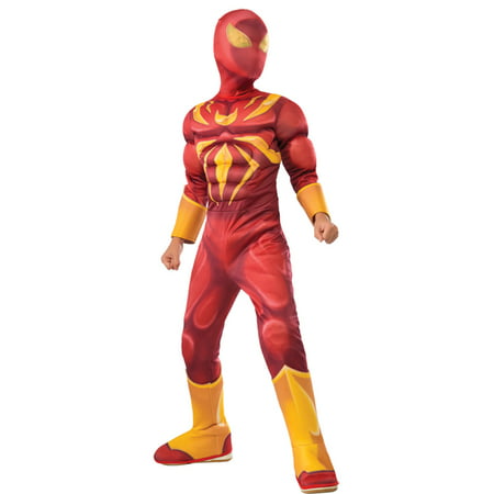 Morris Costume Boys Iron Spiderman Padded Muscle Complete Outfit 4-6, Style RU610871SM