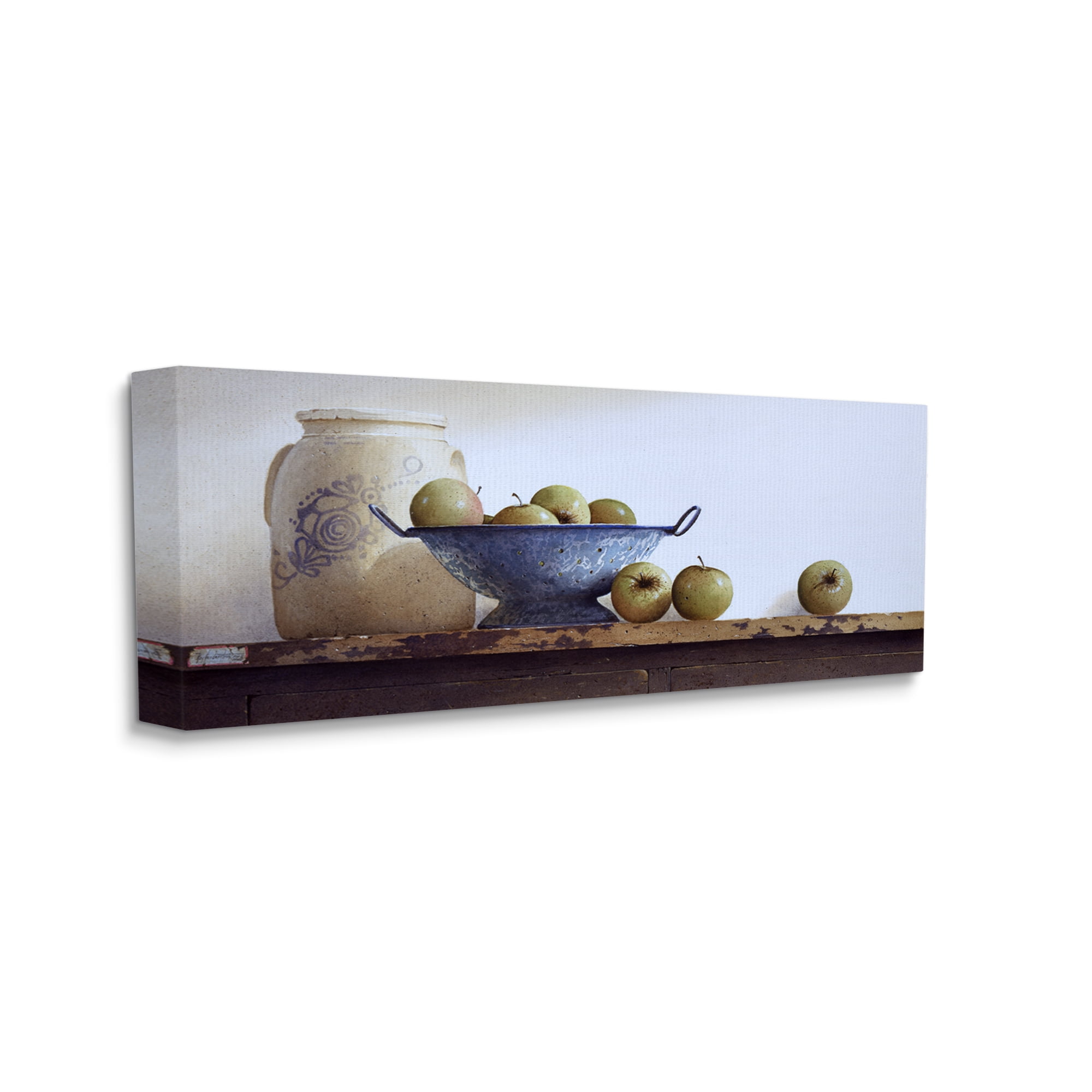 Stupell Industries Country Fruit Still Life Food & Beverage Painting Gallery Wrapped Canvas Art Print Wall Art, 48 x 20