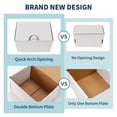 thumbnail image 7 of 8x6x4 Small Shipping Boxes Set of 20, White Corrugated Cardboard Box for Small Business, 7 of 7