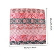 thumbnail image 2 of Wancir 35” Large Square Satin Head Scarf -Silk Accessories Classic Patterned Squares Beach Bandanas for Women, 2 of 5