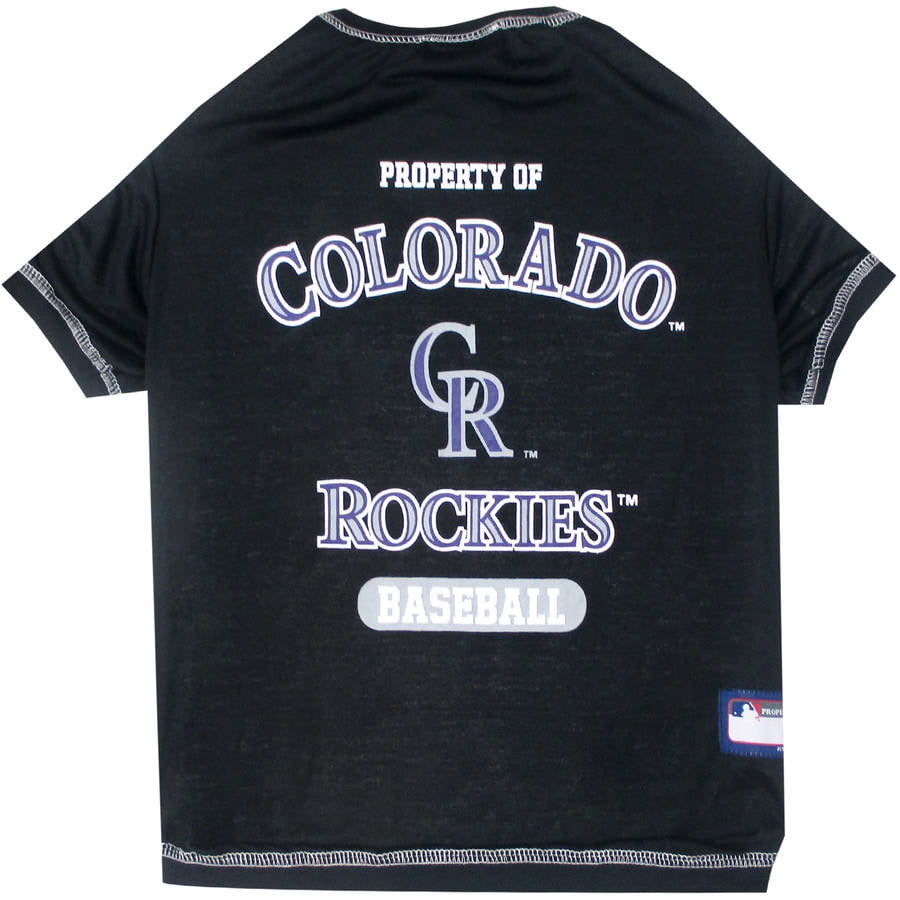 Pets First MLB Colorado Rockies Pet T-shirt, Assorted Sizes by Pets First