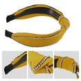 thumbnail image 4 of Unique Bargains 1 Pcs Women Knotted Headbands Fashion Wide Knot Rhinestone Head Bands Hair Accessories Yellow, 4 of 7