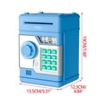 thumbnail image 2 of Electronic Fingerprint Password Money Bank ATM Box with Auto Bill Roller Music Function Large Capacity Coin Bank for 3-8 Years, 2 of 3