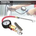 thumbnail image 2 of Pressure Gun, 1/4" Trunk Motorcycle Tire Tyre Pressure Dial Gauge Air Inflation Inflator Pump Gun, 2 of 5