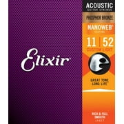 Elixir Strings 16027 Phosphor Bronze Ultra Thin NanoWeb Custom Light Acoustic Guitar Strings