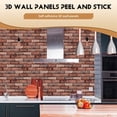 thumbnail image 4 of Paneles de Pared 3D, Papel Tapiz Ladrillo Decoración Interiores, PVC para Sala Estar, Dormitorio, 10 Piezas, 4 of 5