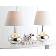 thumbnail image 4 of SAFAVIEH Amy 24 in. Glass Table Lamp with Off-White Cotton Shade, Set of 2, 4 of 11