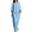 v#17Blue92, variant on Womens Dresses Solid Color Loose Fit Ankle-Length Short Sleeve Crew Neck Soft Breathable Lightweight Fabric For Summer Beach Sweet Dress,Black,L