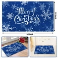 thumbnail image 5 of Waipfaru Merry Christmas Door Mat,Blue Snowflakes Non-Slip Indoor Outdoor Front Door Doormat Living Room Bedroom Entrance Rug Kitchen Floor Mat Home Decoration 18" x 30", 5 of 8