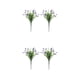 thumbnail image 1 of Naiovety 2 uds flores artificiales de plástico plantas de tallo largo falso ramo de imitación decoraciones de de interior decoración de Púrpura 2Conjunto, 1 of 6