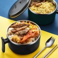 thumbnail image 2 of 1Pc Instant Noodle Bowl with Handle and Lid Stainless Steel Bowl Soup Container, 2 of 8