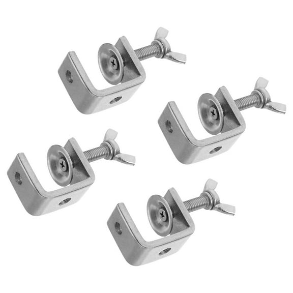 Worgeous 4pcs Heavy Duty Clamps for Woodworking Small C-clamps Stainless Steel Heavy Duty Clamps Woodworking Tools For DIY Projects