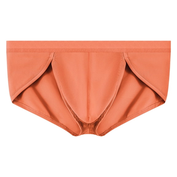 Men Briefs High Elasticity Fit Tight Cut Panties Breathable Smooth Wiring Low Waist Underwear Daily Wear