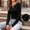 Black, variant on Womens Keyhole Neck Long Sleeve Shirts Fall Fashion Ribbed Knit Tunic Tops Cute Dressy Casual Stretch Sweater