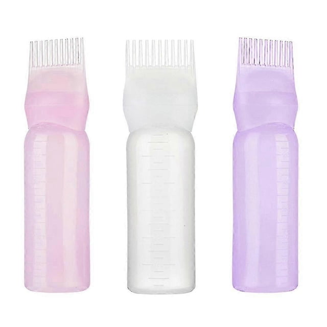3 PCS Hair Color Brush Applicator Hair Dye Tool Hair Coloring Bottle Applicator Comb Bottle Applicator Comb Applicator Bottle Edition