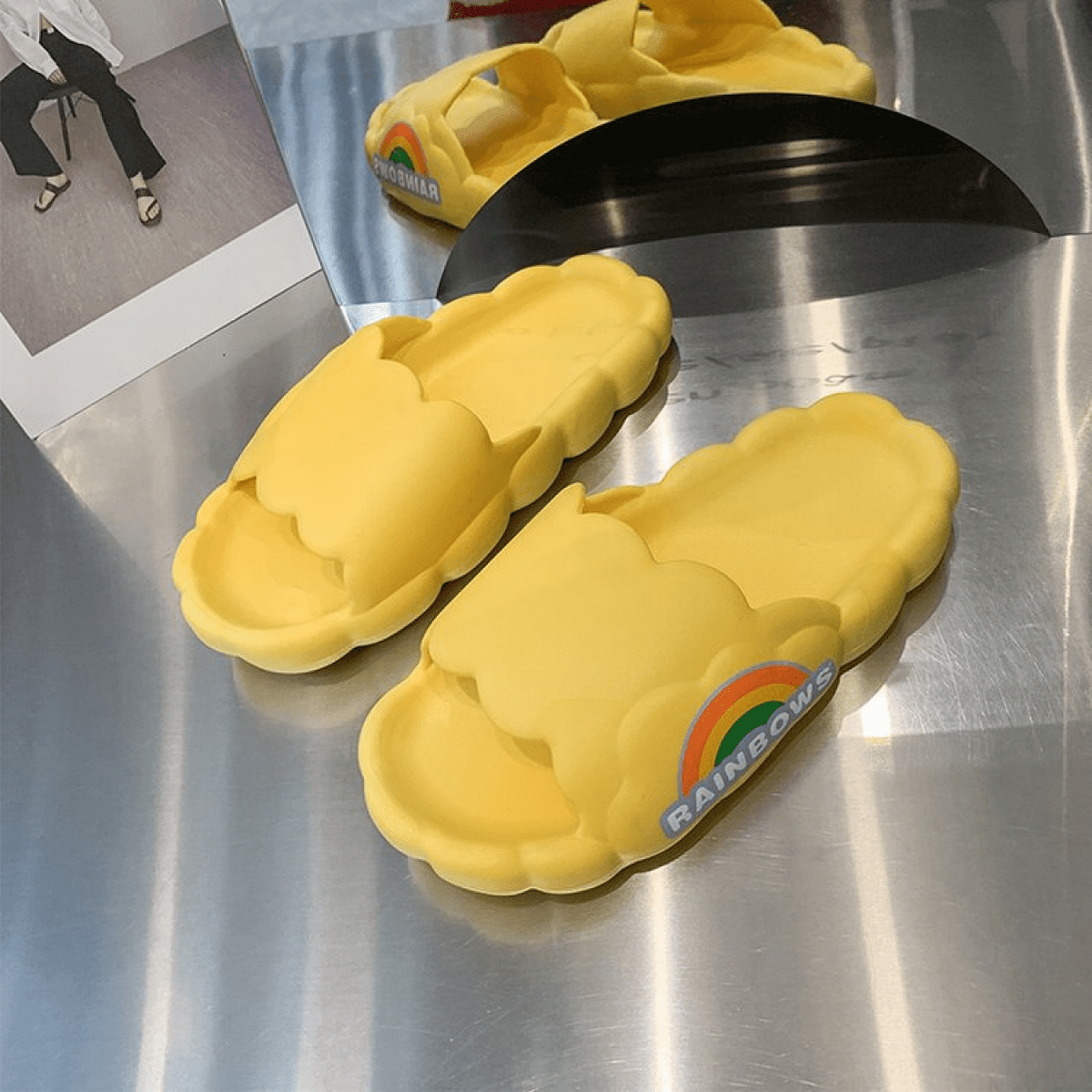 Rush Cute Cloud Slippers for Men and Women, Fun Bubble Slippers Sandals