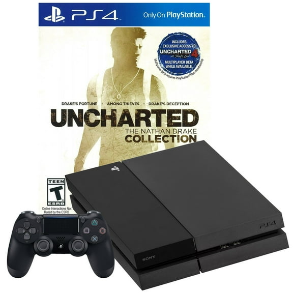 Restored PS4 500GB Console with Uncharted: The Nathan Drake Collection (Refurbished)