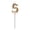 F, variant on Gold Number Candles, Loetky Gold Number Candles for Birthday Cake Decorations, Champagne Gold Digits 0-9 for Anniversary & Celebration Cakes