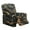 Black Gold Marble, variant on FOR U DESIGNS Blue Marble Print Recliner Chair Covers Anti-Dust Reclining Slipcovers 4-Pieces Soft Recliner Armchair Covers Protector with Storage Pocket